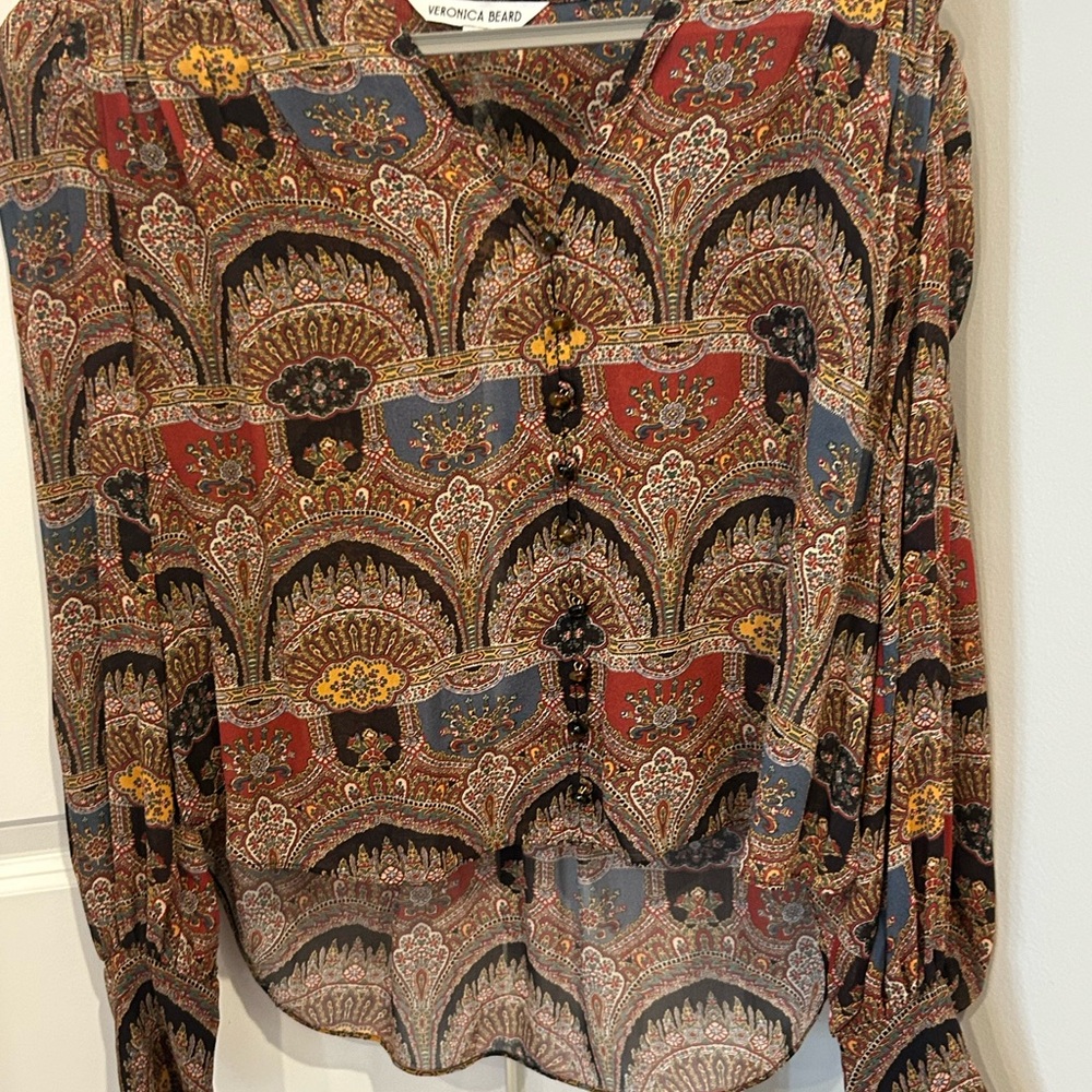 Veronica Beard EsmeraldaLong Sleeve Blouse Size 4 (NWTs)